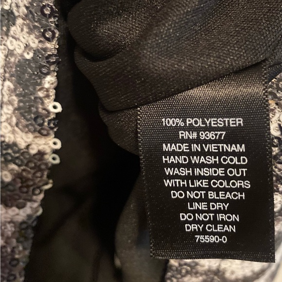 NWT W. Worthington Leopard Sequin Pencil Skirt. Color: Black/White. Size: M - Picture 9 of 12